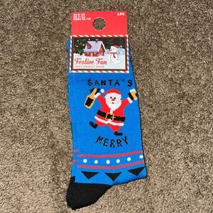 Men's Novelty Socks - Blue and Black